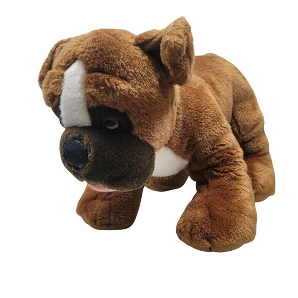 Build a‎ Bear Boxer Bulldog BAB Soft Brown White Puppy Pet Plush Animal Puppy - Picture 1 of 9
